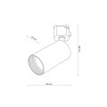 Lampa szynowa 1-obwodowa biała, złoty pierścień TRACER 10647 TK Lighting