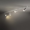 Lampa sufitowa AMIS ruchome spoty na GU10 białe, wymienne pierścienie 10797