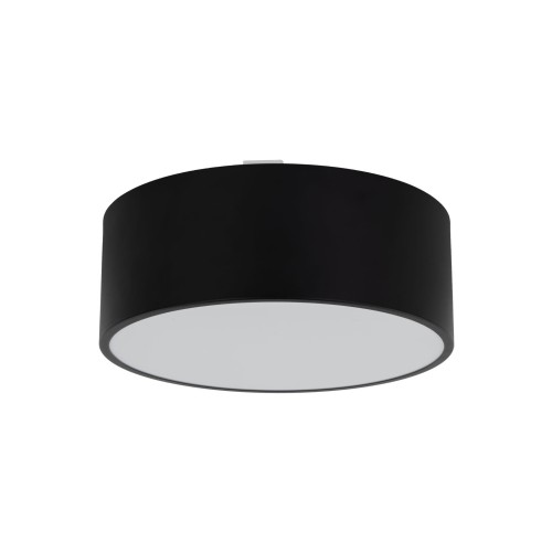 Czarny plafon Ø30cm LIVO IP54 do łazienki, kuchni 2xE27 10984 TK Lighting