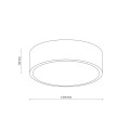 Duży biały plafon o średnicy 50cm do łazienki 4xE27 10987 TK Lighting
