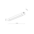 Podłużna lampa szynowa systemu TRACER czarna LED 20W 18190 TK Lighting