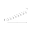 Podłużna lampa szynowa systemu TRACER czarna LED 30W 18192 TK Lighting