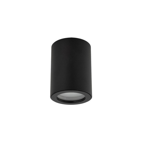 Spot natynkowy LIGNO czarna na GU10 aluminiowa do łazienki IP44 10933