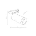 Reflektorek 1-obwodowy TRACER RING biały na GU10 10028 TK Lighting