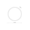 Lampa sufitowa o klasycznym okrągłym kształcie 3000K 18W IP54 18187 TK Lighting