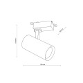 Reflektorek do systemu szynowego jedno fazowego TRACER czarny GU10 10971 TK Lighting