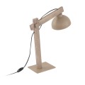 Lampka nocna z drewnianym ruchomym ramieniem do sypialni 16129 TK Lighting