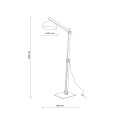 Klasyczna lampa stojąca 180cm drewniana do loftowych wnętrz 16130 TK Lighting