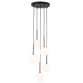 Elegancka lampa wisząca do salonu, szklane mleczne klosze 5xG9 11019 TK Lighting