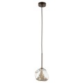 Lampa wisząca LAVA gwint G9 moc 8W styl glamour szklany klosz | brąz 11025 TK lighting