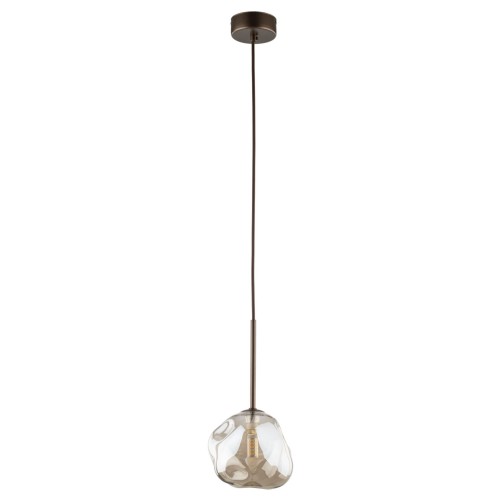 Lampa wisząca LAVA gwint G9 moc 8W styl glamour szklany klosz | brąz 11025 TK lighting