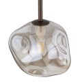 Lampa wisząca LAVA gwint G9 moc 8W styl glamour szklany klosz | brąz 11025 TK lighting