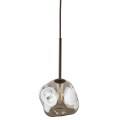 Lampa wisząca LAVA gwint G9 moc 8W styl glamour szklany klosz | brąz 11025 TK lighting
