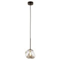Lampa wisząca LAVA gwint G9 moc 8W styl glamour szklany klosz | brąz 11025 TK lighting