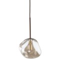 Lampa wisząca LAVA gwint G9 moc 8W styl glamour szklany klosz | brąz 11025 TK lighting