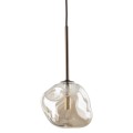 Lampa wisząca LAVA gwint G9 moc 8W styl glamour szklany klosz | brąz 11025 TK lighting