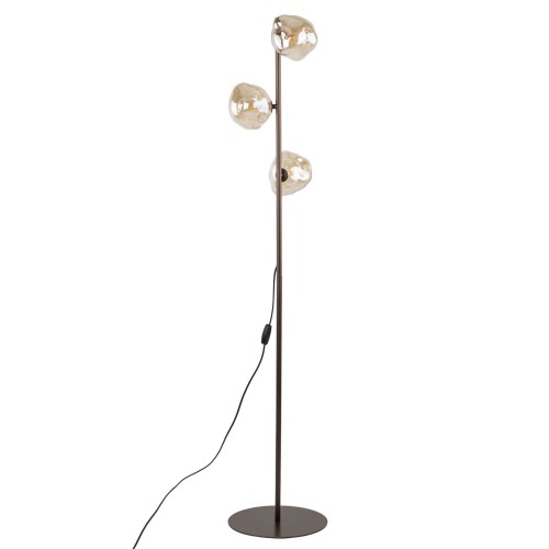 Lampa podłogowa LAVA gwint G9 moc 8W styl glamour szklany klosz | brąz 16150 TK lighting
