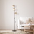 Lampa podłogowa LAVA gwint G9 moc 8W styl glamour szklany klosz | brąz 16150 TK lighting