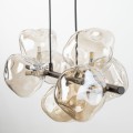 Lampa wisząca LAVA gwint G9 moc 8W styl glamour szklany klosz | brąz 11033 TK lighting