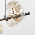 Lampa wisząca LAVA gwint G9 moc 8W styl glamour szklany klosz | brąz 11033 TK lighting