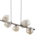 Lampa wisząca LAVA gwint G9 moc 8W styl glamour szklany klosz | brąz 11033 TK lighting