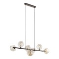 Lampa wisząca LAVA gwint G9 moc 8W styl glamour szklany klosz | brąz 11033 TK lighting