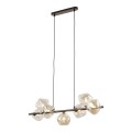 Lampa wisząca LAVA gwint G9 moc 8W styl glamour szklany klosz | brąz 11033 TK lighting