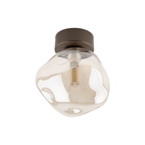 Lampa sufitowa LAVA gwint G9 moc 8W styl glamour szklany klosz | brąz 11034 TK lighting