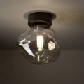 Lampa sufitowa LAVA gwint G9 moc 8W styl glamour szklany klosz | brąz 11034 TK lighting