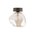 Lampa sufitowa LAVA gwint G9 moc 8W styl glamour szklany klosz | brąz 11034 TK lighting