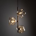 Lampa wisząca LAVA gwint G9 moc 8W styl glamour szklany klosz | brąz 11036 TK lighting