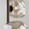 Lampa wisząca LAVA gwint G9 moc 8W styl glamour szklany klosz | brąz 11036 TK lighting