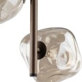 Lampa wisząca LAVA gwint G9 moc 8W styl glamour szklany klosz | brąz 11036 TK lighting