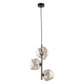 Lampa wisząca LAVA gwint G9 moc 8W styl glamour szklany klosz | brąz 11036 TK lighting