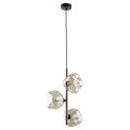 Lampa wisząca LAVA gwint G9 moc 8W styl glamour szklany klosz | brąz 11036 TK lighting