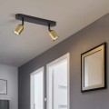 TOP BLACK/GOLD LAMPA SUFITOWA 1 PŁ 3301 TK Lighting