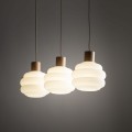 Stylowa lampa wisząca z mlecznymi kloszami do salonu 11091 TK Lighting