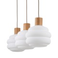 Stylowa lampa wisząca z mlecznymi kloszami do salonu 11091 TK Lighting