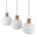 Stylowa lampa wisząca z mlecznymi kloszami do salonu 11091 TK Lighting