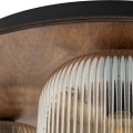 Sufitowa lampa do klasycznego salonu, szklane ryflowane klosze 11068 TK Lighting