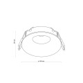 Oprawa wpuszczana IP44 EYE biała 3500 TK Lighting