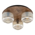 Sufitowa lampa do klasycznego salonu, szklane ryflowane klosze 11068 TK Lighting