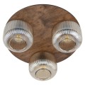 Sufitowa lampa do klasycznego salonu, szklane ryflowane klosze 11068 TK Lighting