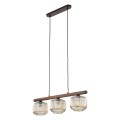 Lampa wisząca klasyczna, szklane klosze w kolorze cognac 11069 TK Lighting