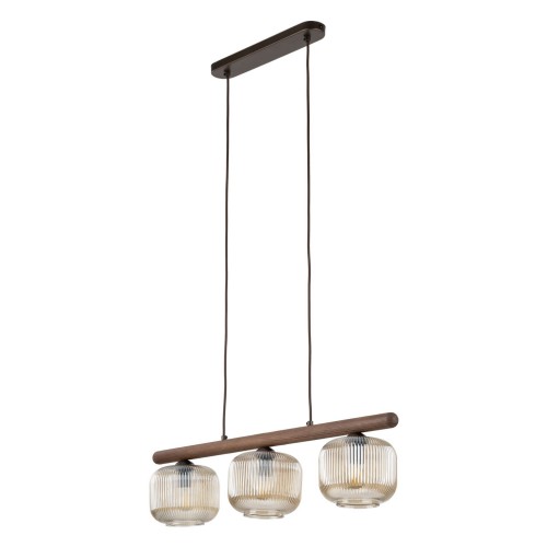 Lampa wisząca klasyczna, szklane klosze w kolorze cognac 11069 TK Lighting
