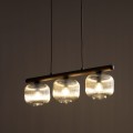 Lampa wisząca klasyczna, szklane klosze w kolorze cognac 11069 TK Lighting
