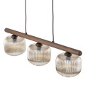 Lampa wisząca klasyczna, szklane klosze w kolorze cognac 11069 TK Lighting