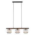 Lampa wisząca klasyczna, szklane klosze w kolorze cognac 11069 TK Lighting