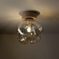 Kinkiet ze szklanym kloszem o nieregularnym kształcie, na G9 11104 TK Lighting