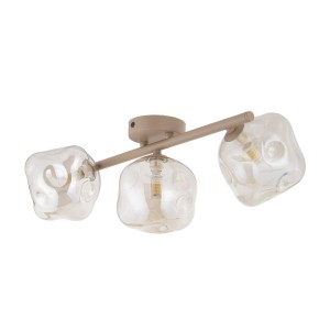 Lampa sufitowa LAVA gwint G9 moc 8W styl glamour szklany klosz | sabia 11105 TK lighting